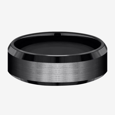 5mm Polished Stainless Steel Flat Comfort Fit Wedding Band - Black Bow  Jewelry Company