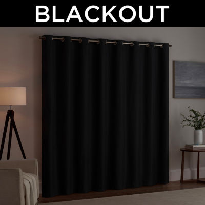 Eclipse Kendall Blackout Grommet Top Single Patio Door Curtain