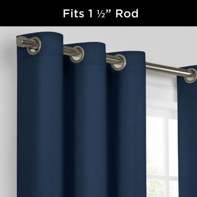 Eclipse Kendall Blackout Grommet Top Single Patio Door Curtain