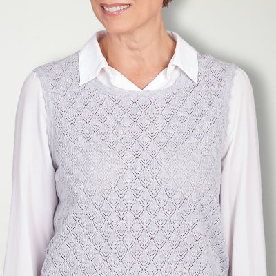 Alfred dunner sweater on sale tops