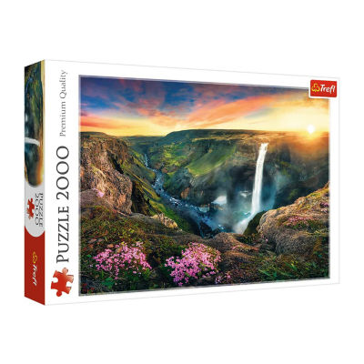 Trefl Puzzles - 2000 Piece Haifoss Waterfall Iceland Puzzle