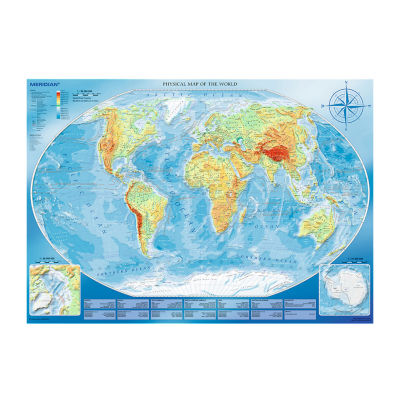 Trefl Puzzles - 4000 Piece Large Physical Map Meridian Puzzle