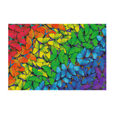 Trefl Puzzles - 501 Piece Wood Rainbow Butterflies Puzzle