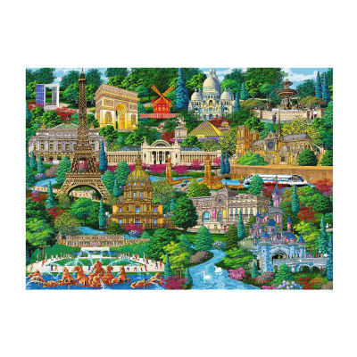 Trefl Puzzles - 1000 Piece Wood France Places 1000-pc. Puzzle