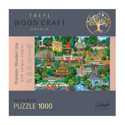 Trefl Puzzles - 1000 Piece Wood France Places 1000-pc. Puzzle