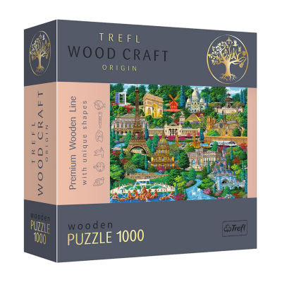 Trefl Puzzles - 1000 Piece Wood France Places 1000-pc. Puzzle