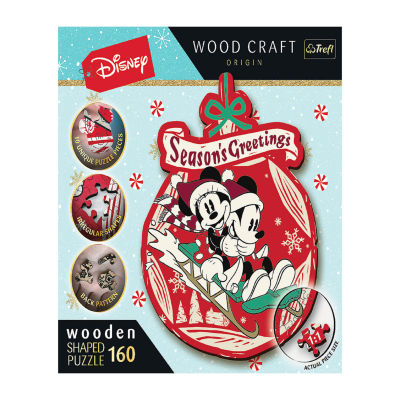 Trefl Puzzles - 160 Piece Wood Disney Xmas Mickey Puzzle