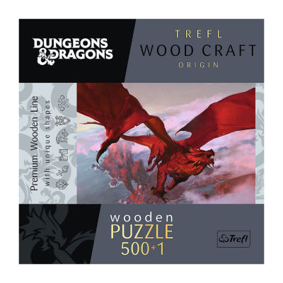 Trefl Puzzles - 500+1 Piece Wood Ancient Red Dragon Puzzle