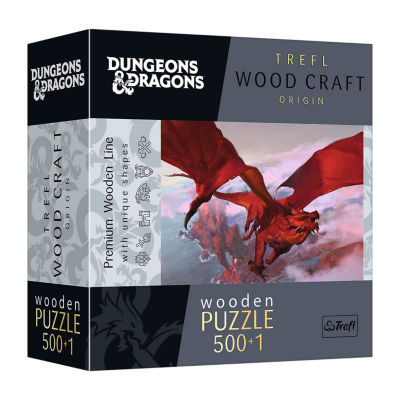 Trefl Puzzles - 500+1 Piece Wood Ancient Red Dragon Puzzle