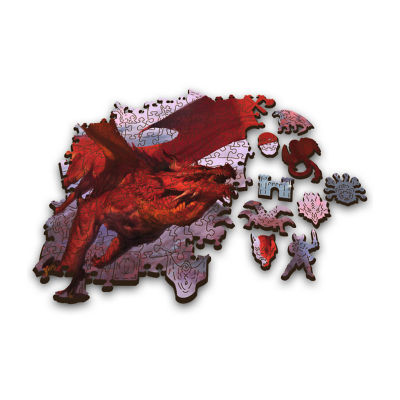 Trefl Puzzles - 500+1 Piece Wood Ancient Red Dragon Puzzle