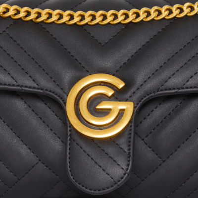 Gabriella G Firenze Quilted Flap Convertible Crossbody Bag
