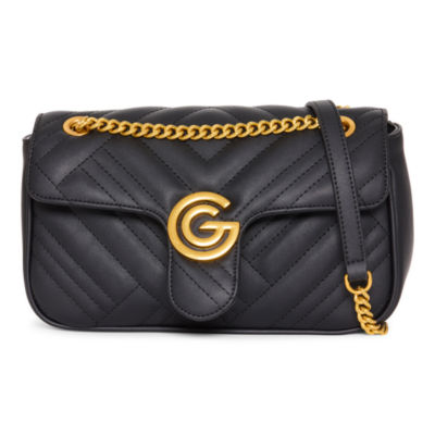 Gabriella G Firenze Designer Gabriella Gucci Quilted Flap Convertible Crossbody Bag