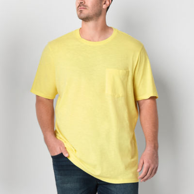 mutual weave Big and Tall Mens Crew Neck Short Sleeve Pocket T-Shirt