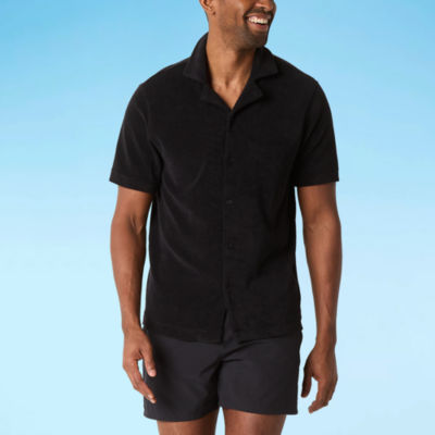Sports Illustrated Mens Short Sleeve Swim Shirt JCPenney