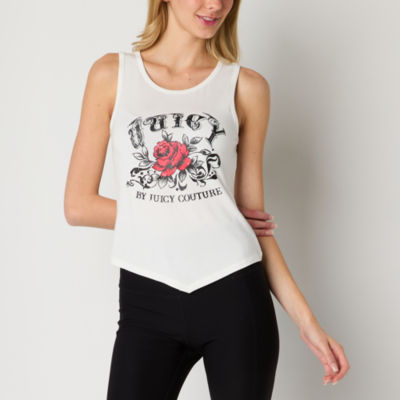 Juicy By Couture Womens Crew Neck Sleeveless Tank Top