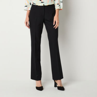 Liz Claiborne Adaptive Audra Tailored Curvy Fit Straight Easy-on + Easy-off Trouser