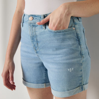 a.n.a Womens High Rise 5" Denim Short