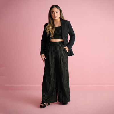 Bold Elements x Ally Brooke Womens Wide Leg Pleated Pant