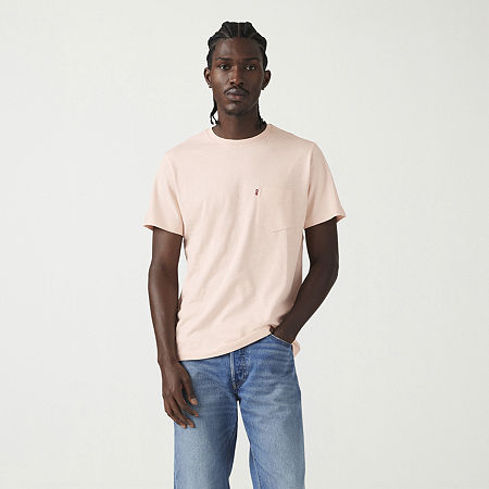 Levi 's Mens Classic Pocket Short Sleeve T-shirt In Pink