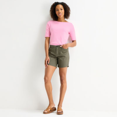 St. John's Bay Womens 7" Chino Short