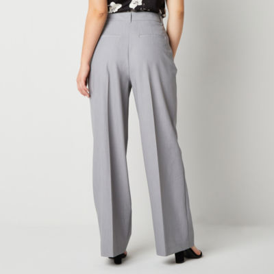 Worthington Womens Mid Rise Slim Pant-Tall