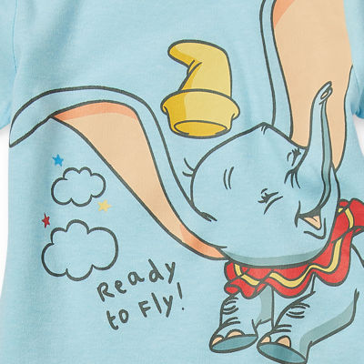 Baby Boys Short Sleeve Dumbo Bodysuit
