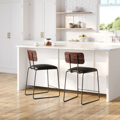 2-pc. Counter Height Upholstered Bar Stool