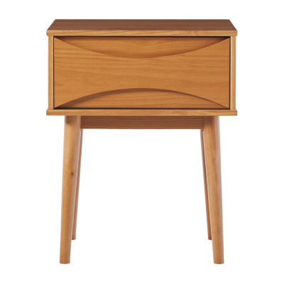 Mid Century 1-Drawer Nightstand