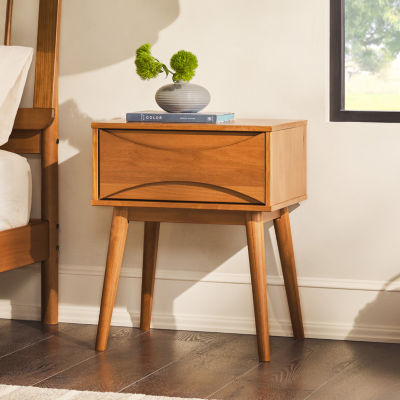 Mid Century 1-Drawer Nightstand