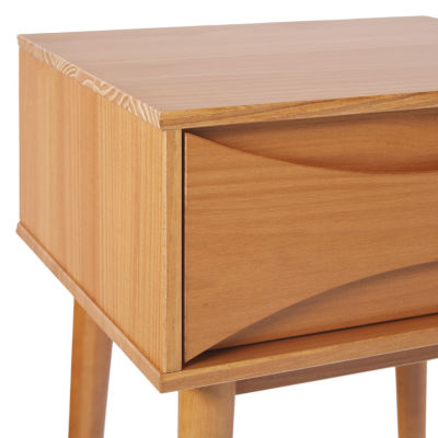 Mid Century 1-Drawer Nightstand