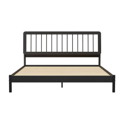 Modern Wood Spindle Bed