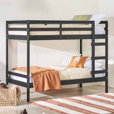 Simple Solid Wood Bunk Bed