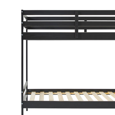 Simple Solid Wood Bunk Bed