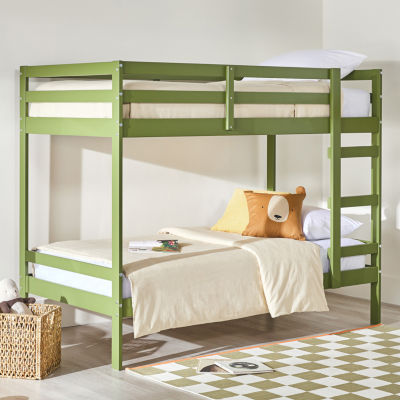 Simple Solid Wood Bunk Bed