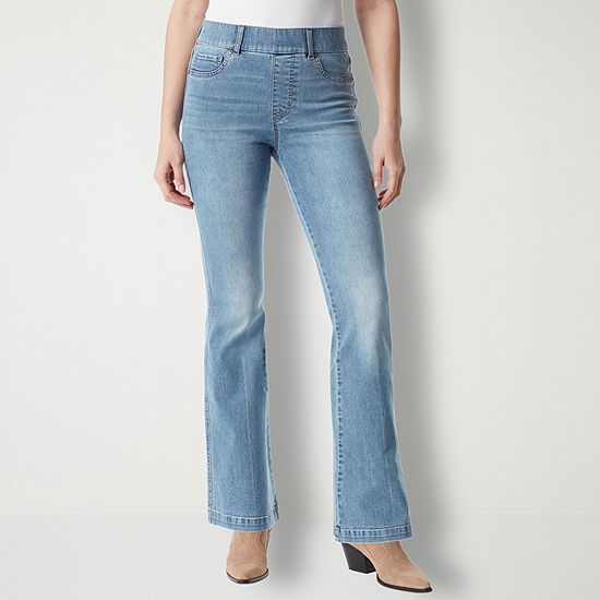 Gloria Vanderbilt® Shape Effect Womens High Rise Pull On Flare Leg Jean ...