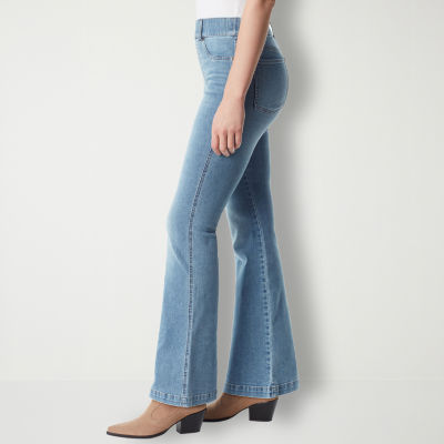 Gloria Vanderbilt® Shape Effect Womens High Rise Pull On Flare Leg Jean