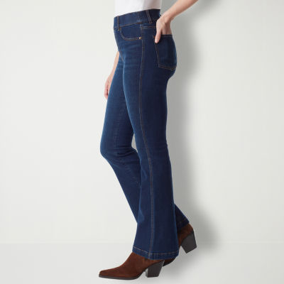 Gloria Vanderbilt® Shape Effect Womens High Rise Pull On Flare Leg Jean