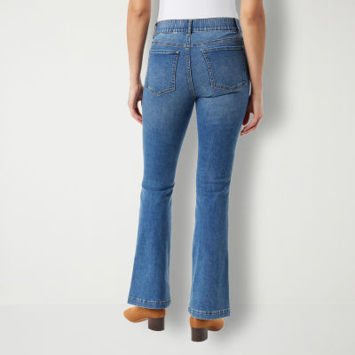 Gloria Vanderbilt® Shape Effect Womens High Rise Pull On Flare Leg Jean