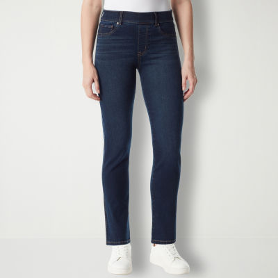 Gloria vanderbilt mid rise real 2025 straight-leg jeans