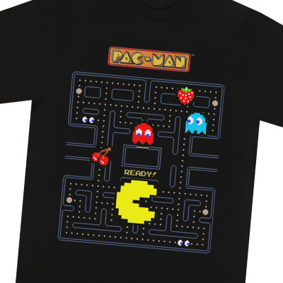 Little & Big Boys Crew Neck Short Sleeve Pacman Graphic T-Shirt