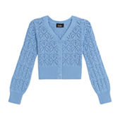 Bonnie Jean Toddler Girls Round Neck Long Sleeve Cardigan