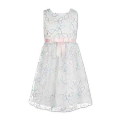 Speechless Little Girls Sleeveless Flower Girl Fit + Flare Dress