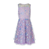 Lilt Little Girls Sleeveless Flower Girl Fit + Flare Dress