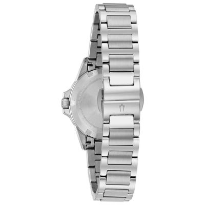 Bulova Marine Star Womens Silver Tone Stainless Steel Bracelet Watch 96r215