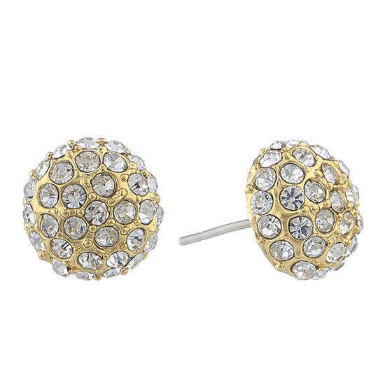 Monet® Pavé Ball Stud Earrings