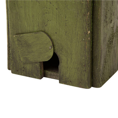 Glitzhome 11.75in Distressed Wooden Bird House