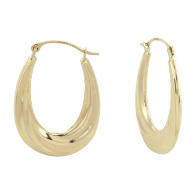 14K Gold 28mm Round Hoop Earrings - JCPenney