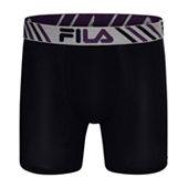 FILA Ultra Soft Stretch No Fly Mens 4 Pack Boxer Briefs