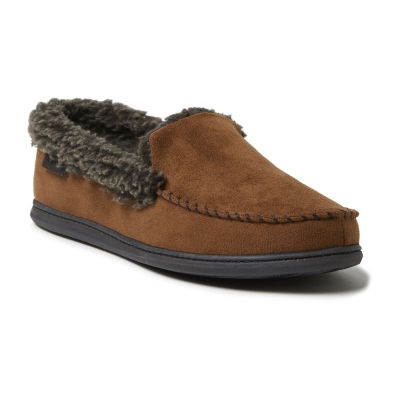 Dearfoams Mens Moccasin Slippers, Color Coffee JCPenney