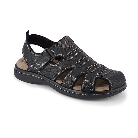 Dockers Mens Searose Strap Sandals Wide Width, 9 Wide, Black